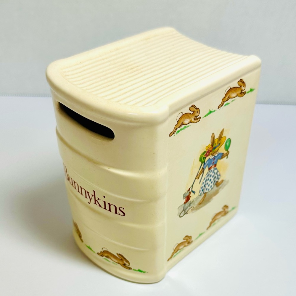 The Bunnykins Royal Doulton Ceramic Bank 1936 mark Easter Spring Baby Gifts